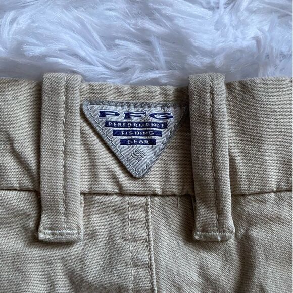 Columbia PFG Shorts Tan Womens Size 4 - Picture 4 of 7